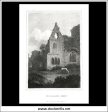 Pluscardine Abbey, Moray, Scotland. Antique Print, Copper Plate Engraving 1805. For Discount