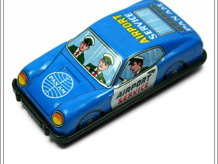 Pan Am Airport Service Car, Vintage Tin Toy, Kyoei, Japan. Hot on Sale