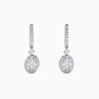 Bouquet 14K White Gold and Diamond Drop Earrings, 0.85 TCW Supply