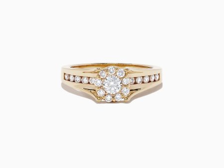 Bouquet 14K Yellow Gold Diamond Cluster Ring, 0.68 TCW Online Sale