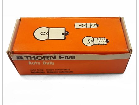 Vintage Thorn EMI Auto Bulbs, Box Of Ten, 209 12v 5w BA 15d (S.B.C.) 37 R. New, Unused. Discount