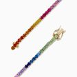 Watercolors 14K Yellow Gold Multi Sapphire Tennis Bracelet, 5.51 TCW Online Sale