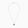 14K Rose Gold Amethyst and Diamond Pendant, 6.62 TCW Sale