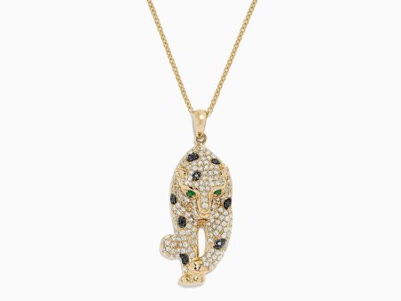 Signature 14K Yellow Gold Diamond & Emerald Pendant, 0.79 TCW Fashion