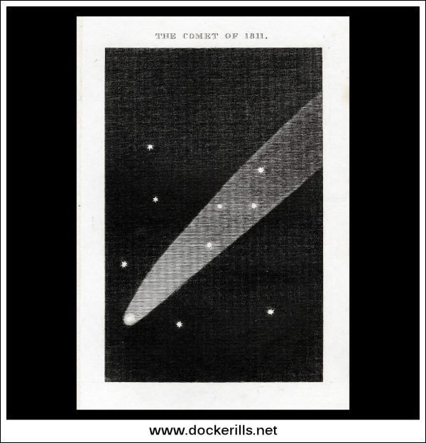 The Comet Of 1811. Antique Print, 1811. Online Sale