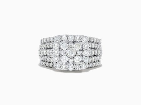 Bouquet 14K White Gold Diamond Ring Set Hot on Sale