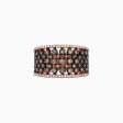 14K Rose Gold Espresso and White Diamond Ring, 1.25 TCW Fashion