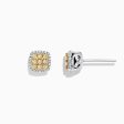 14K 2-Tone Gold Yellow and White Diamond Earrings, 0.50 TCW on Sale