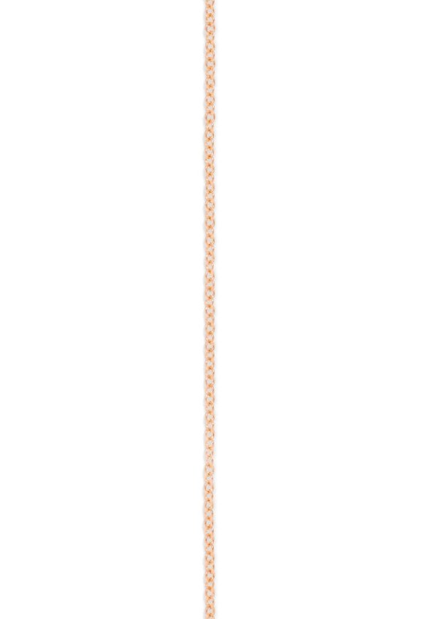 14K Rose Gold 1.2mm 18  Cable Chain on Sale