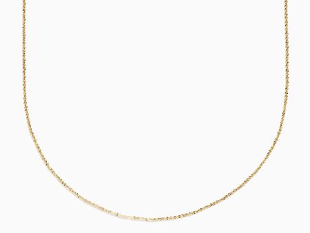 14K Yellow Gold Criss Cross Necklace For Discount