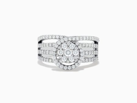 Bouquet 14K White Gold Diamond Ring on Sale