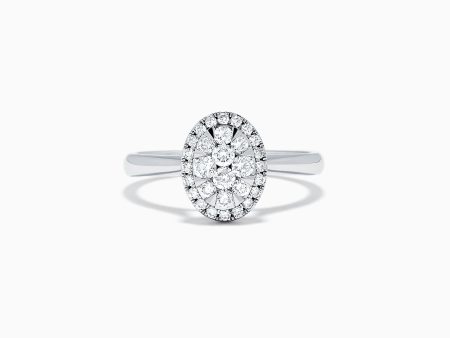 Bouquet 14K White Gold Diamond Ring, 0.46 TCW Supply