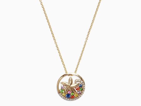 Watercolors 14K Gold Sapphire & Diamond Starfish Pendant, 0.53 TCW For Cheap