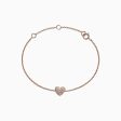 Kidz 14K Rose Gold Diamond Heart Bracelet, 0.14 TCW Hot on Sale