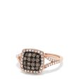 14K Rose Gold Espresso and White Diamond Ring, 0.60 TCW Online