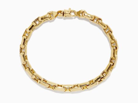 14K Yellow Gold 9  Chain Link Bracelet Supply