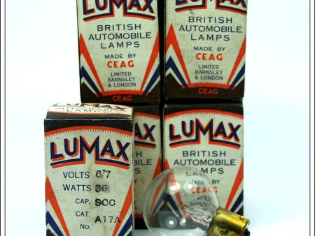 Vintage Lumax 6 7 Volt 36 Watt SCC A17A Auto Bulb, Unused. Online Hot Sale