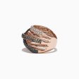 14K Rose Gold Black, Brown and White Diamond Ring, 1.47 TCW on Sale