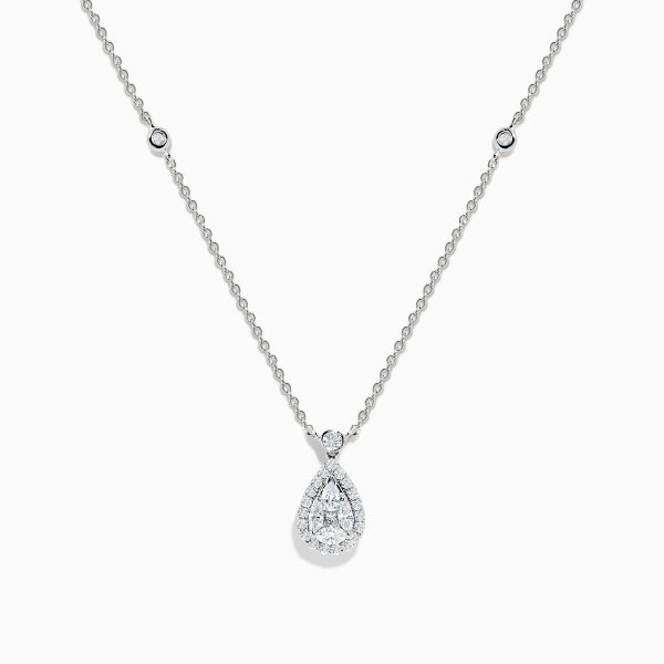 Bouquet 14K White Gold Diamond Cluster Pendant Supply