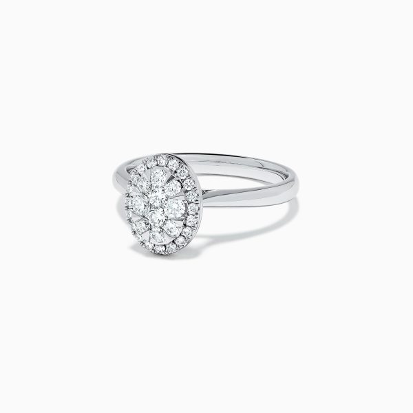 Bouquet 14K White Gold Diamond Ring, 0.46 TCW Supply