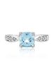 Aquarius 14K White Gold Aquamarine and Diamond Ring, 1.35 TCW Online Sale