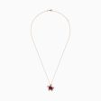 Seaside 14K Rose Gold Ruby and Diamond Turtle Pendant For Discount