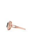 14K Rose Gold Espresso and White Diamond Ring, 0.28 TCW on Sale