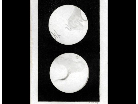 Two Views Of Mars. Antique Print, 1811. on Sale