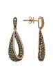 14K Rose Gold Espresso & White Diamond Earrings, 1.3 TCW Online