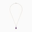 14K Rose Gold Amethyst, Tanzanite and Diamond Pendant, 6.16 TCW Online now