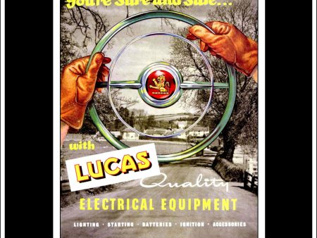 Lucas Electrical Equipment. Original Vintage Advert From August, 1959. Online Hot Sale