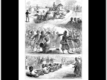 The Afghan War: Military Sports And Games At Jellalabad. Antique Print, Wood Engraving, The Illustrated London News Full Page, March 1st, 1879. Hot on Sale