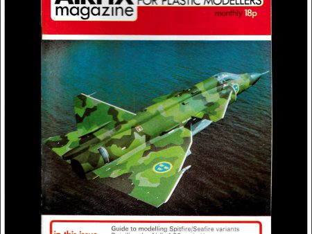 Airfix Magazine, August, 1974. Cover - Saab Viggen. Online now