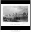 Wellesley Bridge, Limerick, Co. Limerick, Ireland. Antique Print, Steel Engraving c. 1840. For Sale