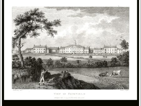 View Of Fairfield, Cheshire, England. Antique Print, Copper Plate Engraving 1794. Cheap