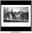 South East View Of St. Stephens Church, Hackington Near Canterbury, Kent, England. Antique Print, Steel Engraving 1829. Online Hot Sale