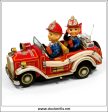 Antique Fire Car. Vintage 1950 s Tin Plate Battery Operated Novelty Toy Fire Engine, Nomura   Showa, Japan. Boxed. Online