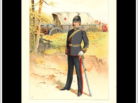 A Military Doctor, Her Majesty s Army. Antique Print c. 1890. Online now