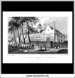 The Grammar School, Tunbridge, Kent, England. Antique Print, Steel Engraving 1832. Hot on Sale