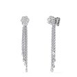 Bouquet 14K White Gold Diamond Tassel Earrings, 0.53 TCW For Sale