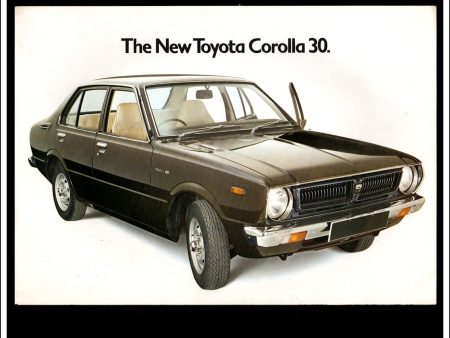 The New Toyota Corolla 30 Brochure For 1975. Saloons, Coupe, Estate. Online Hot Sale