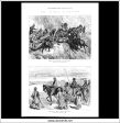 The Afghan Expedition. Accident To The Artillery. Antique Print, Wood Engraving, The Illustrated London News Full Page, March 22nd, 1879. Cheap