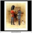 The Scots Guards, Her Majesty s Army. Antique Print c. 1890. Fashion