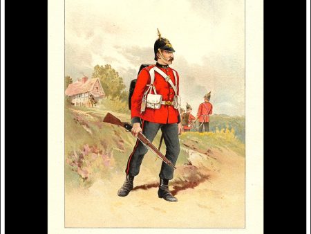 The 2nd The Queen s Royal West Surrey, Her Majesty s Army. Antique Print c. 1890. Online