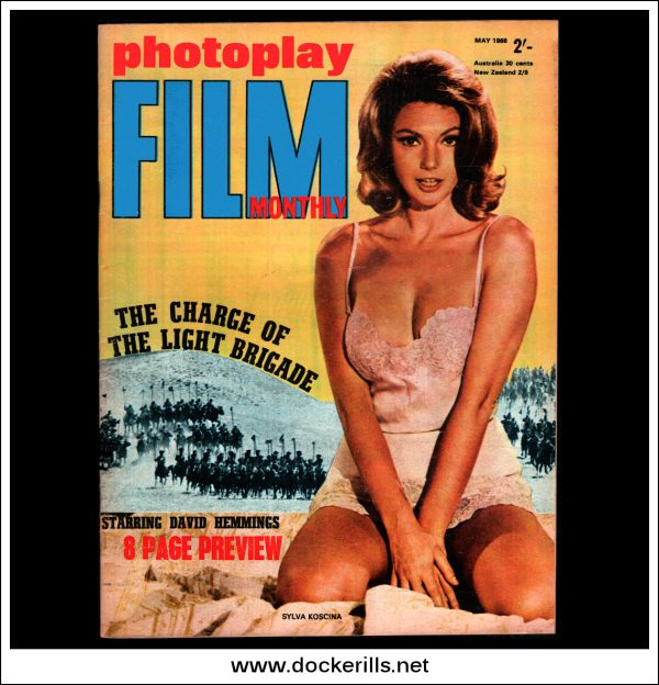 Photoplay Film Magazine, May, 1968, Vol. 19, No. 5. Charge Of The Light Brigade, Sylva Koscina Cover. Online Hot Sale