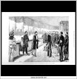 Visit Of The Khedive To The Duke Of Connaught On Board H.M.S. Helicon. Antique Print, Wood Engraving, The Illustrated London News Full Page, September 2nd, 1882. For Discount