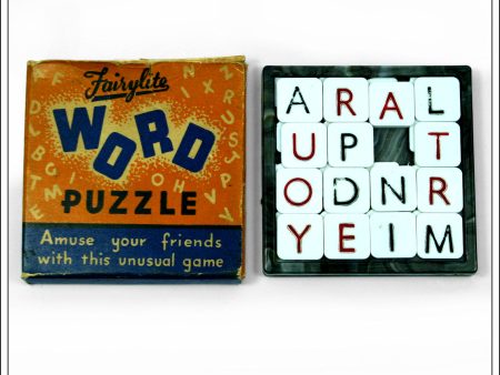 Word Puzzle, Fairylite, England. In Original Box. Sale