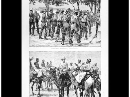 The Khartoum Relief Expedition: Sketches By Our Special Artist, Mr Melton Prior. Antique Print, Wood Engraving, The Illustrated London News Full Page, February 7th, 1885. Supply