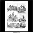 Trowbridge And It s New Jubilee Townhall. Antique Print, Wood Engraving, The Illustrated London News Full Page, June 15th, 1889. Discount