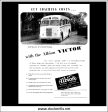 Albion Victor Bus Coach. Original Vintage Advert From October, 1952. For Sale